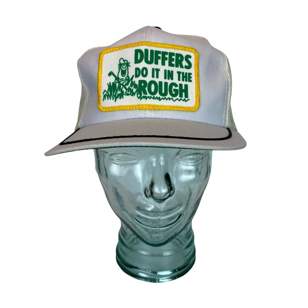Vintage Trucker Hat OS Golf Duffers Do It In The Rough Strap Back Adjustable Men